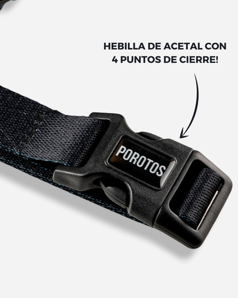 Pretal Doble Agarre Negro